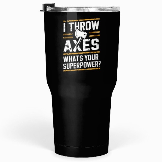 Axe Throwing Enthusiasts Championship Precision Tumblers 30 Oz