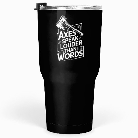 Axe Throwing Enthusiasts Championship Precision Tumblers 30 Oz