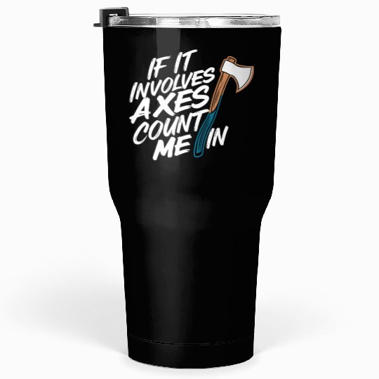 Axe Throwing Enthusiasts Championship Precision Tumblers 30 Oz
