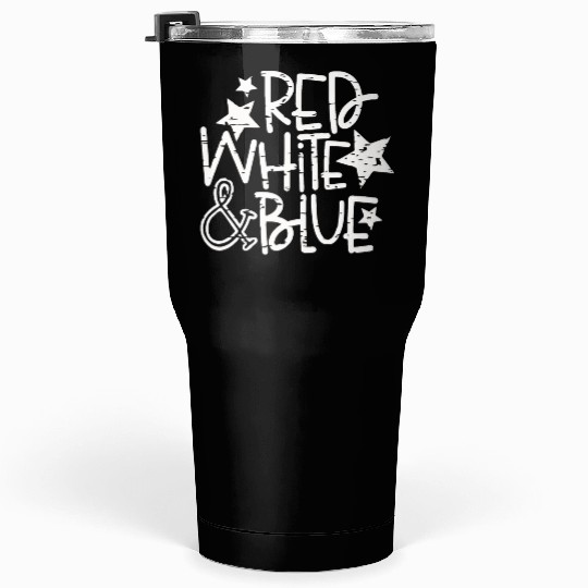 Red White And Blue Tumblers 30 Oz