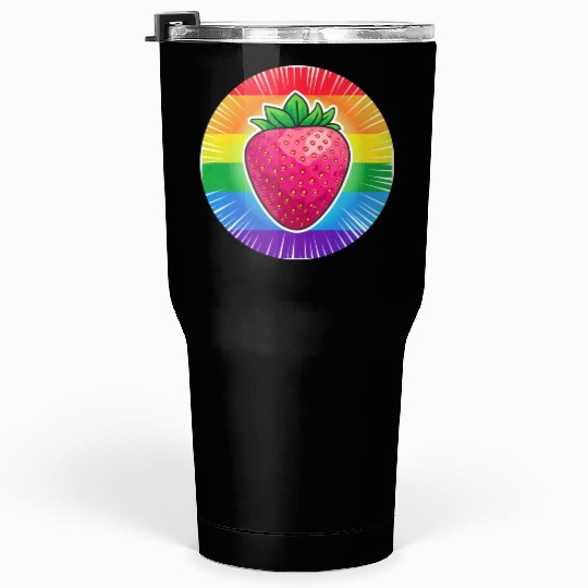 LGBTQ Strawberry Tumblers 30 Oz