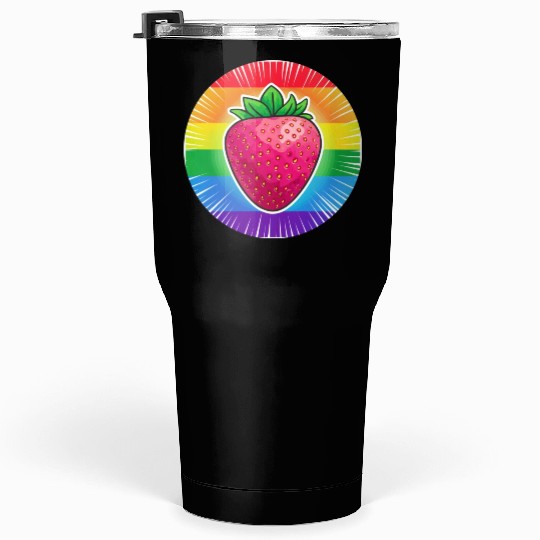 LGBTQ Strawberry Tumblers 30 Oz
