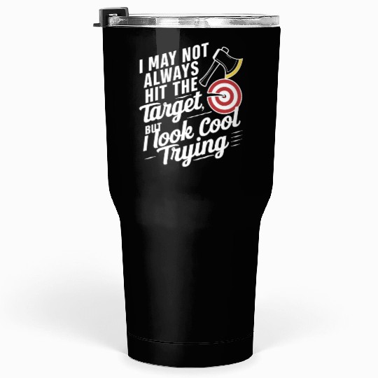 Axe Throwing Enthusiasts Championship Precision Tumblers 30 Oz