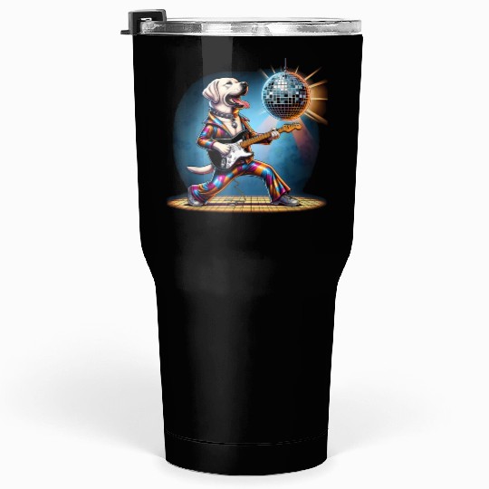 Disco Labrador Retriever dog Tumblers 30 Oz