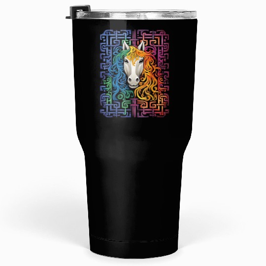 Mandala Animal Colorful Artwork Tumblers 30 Oz