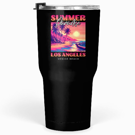 Summer Paradise Los Angeles Venice Beach Tumblers 30 Oz