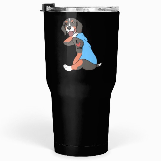 Cute Bernese Dog I Love Mom For Dog Mom Tumblers 30 Oz