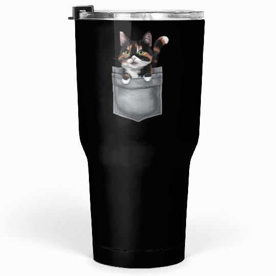 Japanese Bobtail Cat In Pocket Tumblers 30 Oz