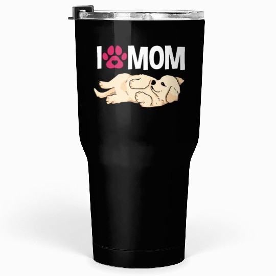 I Love Mom Golden Retriever Tumblers 30 Oz