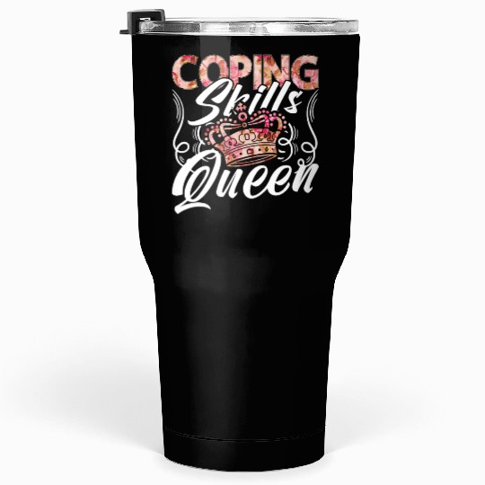 School Counselor Coping Skills Queen Social Worker Tumblers 30 Oz