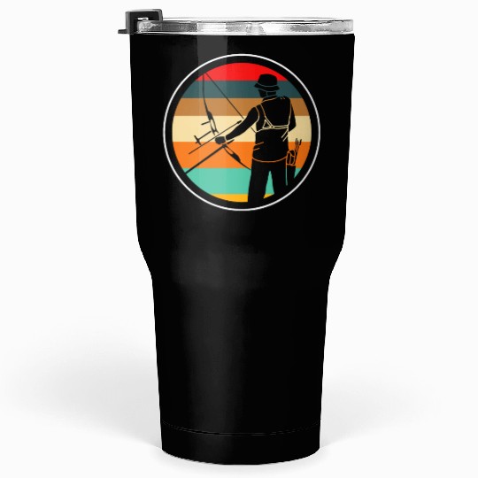 Bow Retro Archery Sport Tumblers 30 Oz