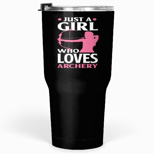 Bow Woman Girl Archery Tumblers 30 Oz