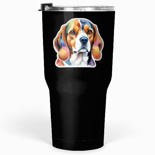 Beagle Watercolor Tumblers 30 Oz