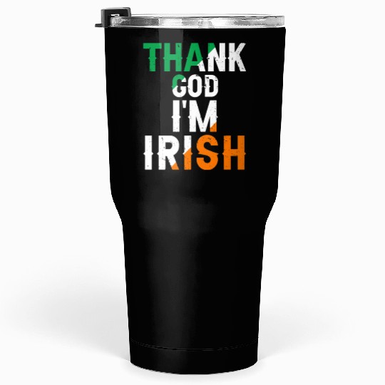 St Patricks Thank God Im Irish Premium Tumblers 30 Oz
