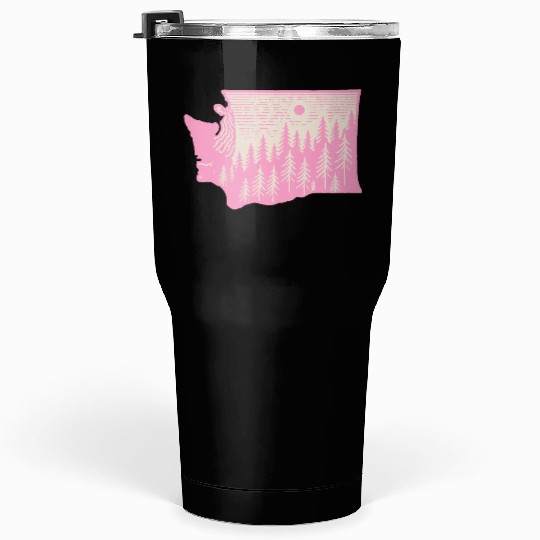 Washington DC Wild Outline State Tumblers 30 Oz