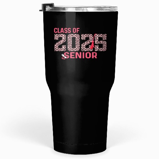 Class of 2025 Senior Leopard Print Graduation 2025 Tumblers 30 Oz