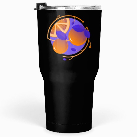 Orange Fruit Tumblers 30 Oz