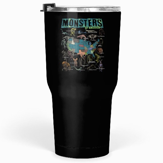 Cryptid Monsters Folklore Creature Cryptozoology Tumblers 30 Oz