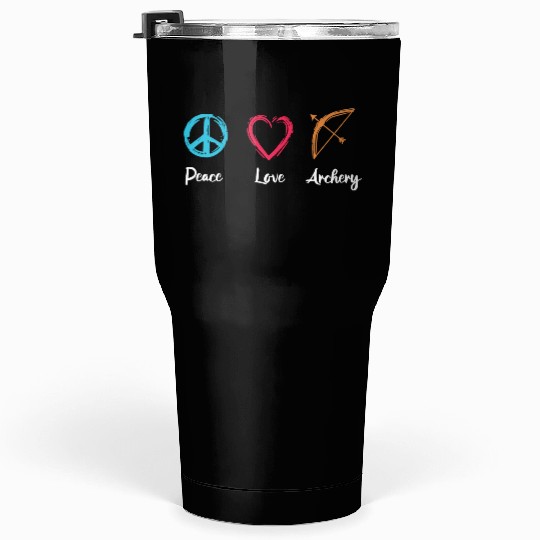 Peace Love Archery Tumblers 30 Oz