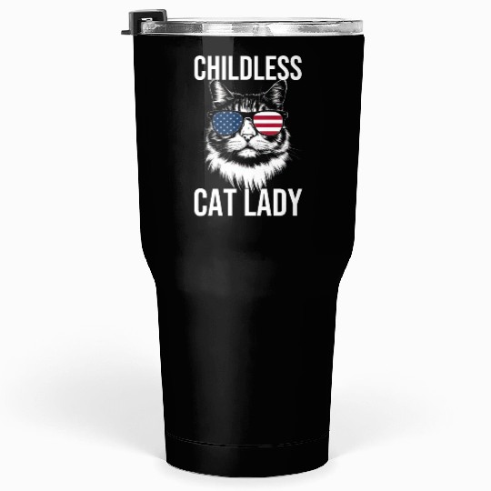 Childless Cat Lady Tumblers 30 Oz
