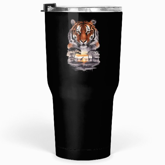 Tiger Paradise Jungle for a Tiger lovers Tumblers 30 Oz