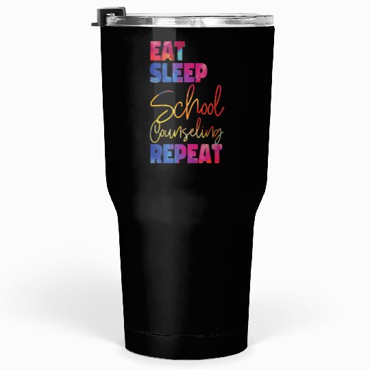 School Counselor Watercolor Eat Tumblers 30 Oz