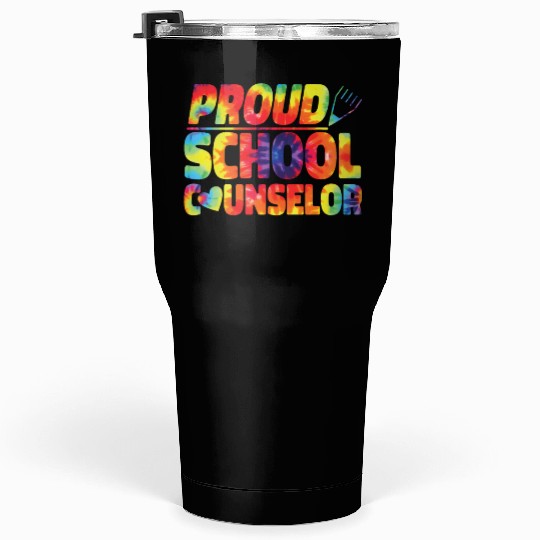School Counselor Tie Dye Proud Tumblers 30 Oz