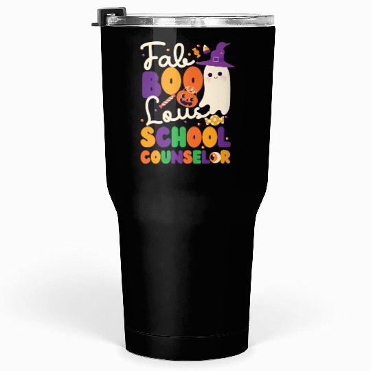 School Counselor Halloween Ghost Tumblers 30 Oz