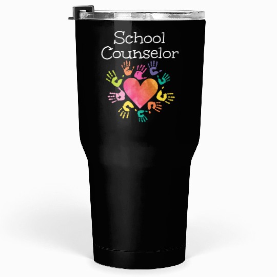 School Counselor Heart Tumblers 30 Oz