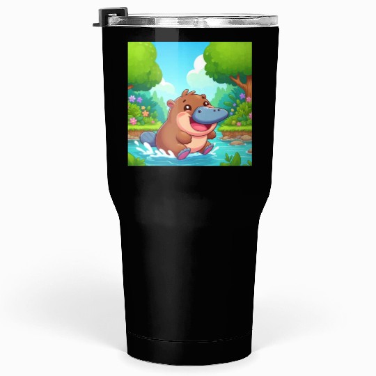 The hippo-platypus Tumblers 30 Oz