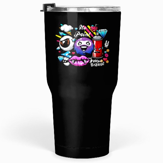 Graffiti Sprayer Breakdance Painting Tumblers 30 Oz
