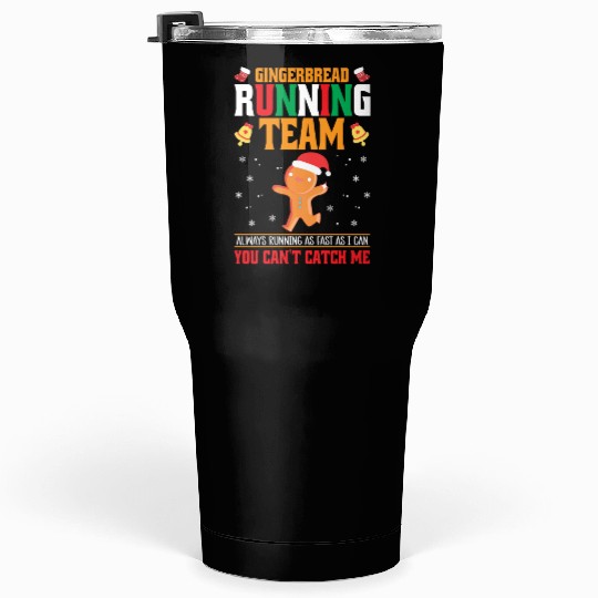 Christmas Gingerbread Running Team Tumblers 30 Oz