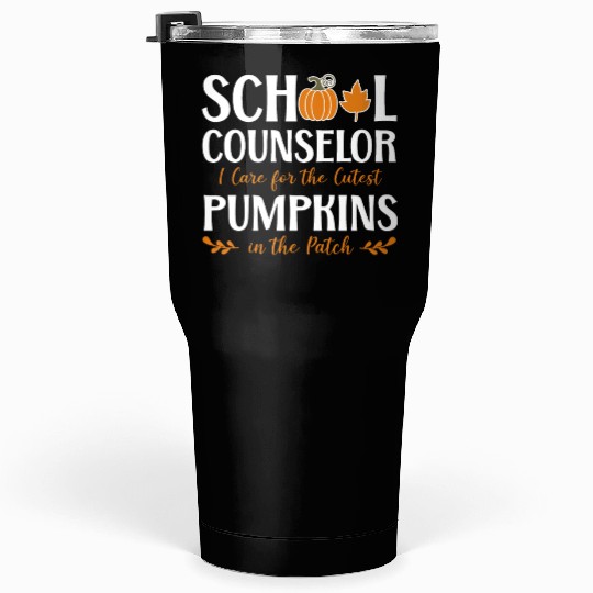 School Counselor Pumpkin Fall Tumblers 30 Oz