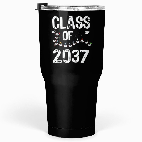 Funny Class of 2037 Grow With Me Back To School Tumblers 30 Oz