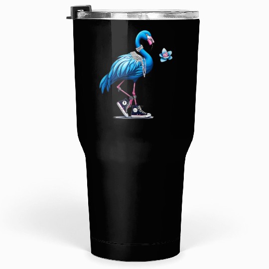 Flamingo Chucks And Pearls Comma La Kamala 2024 Tumblers 30 Oz
