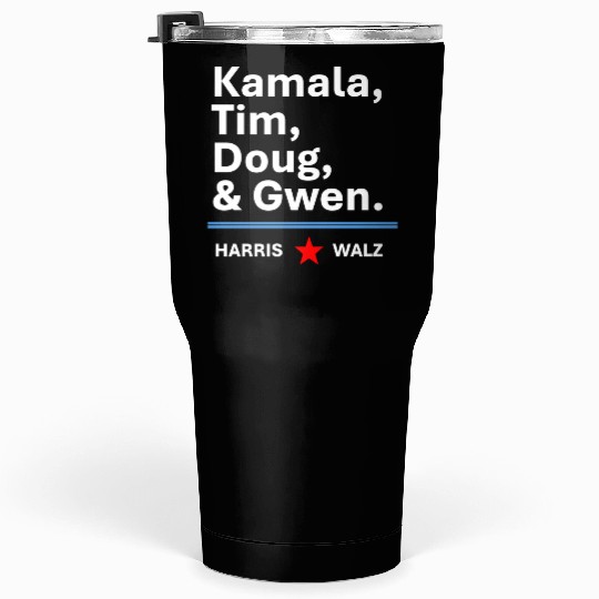 Harris & Walz | Kamala, Tim, Doug & Gwen Tumblers 30 Oz
