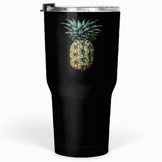 Weirdcore Aesthetic Pineapple Eyes Human Eyeball S Tumblers 30 Oz