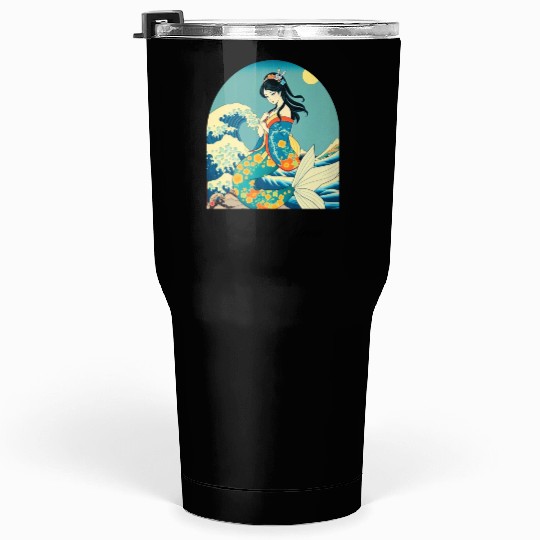 Celestial Siren ukiyo-e style Tumblers 30 Oz