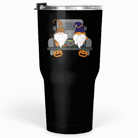 Halloween Gnomes Pumpkin Cute Halloween Tumblers 30 Oz