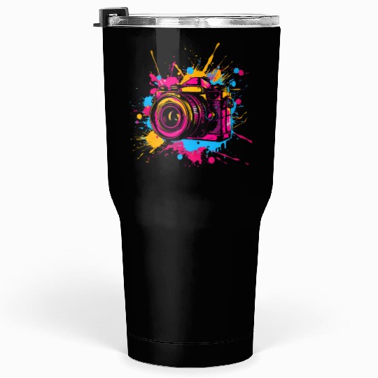 A Watercolor Design For Photography Lovers Tumblers 30 Oz