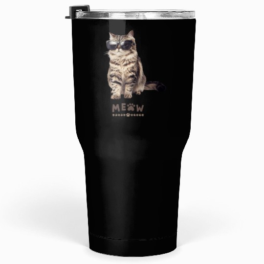 Cool Cat Meow Tumblers 30 Oz