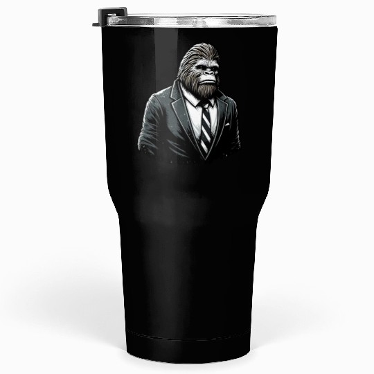 All Business Bigfoot - Funny Stylish Sasquatch Tumblers 30 Oz