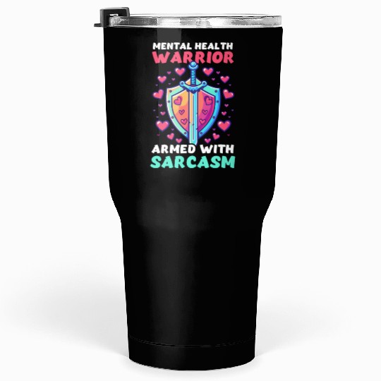 Depression Awareness Mental Health Warrior Tumblers 30 Oz