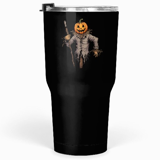Spooky Halloween Scarecrow Tumblers 30 Oz