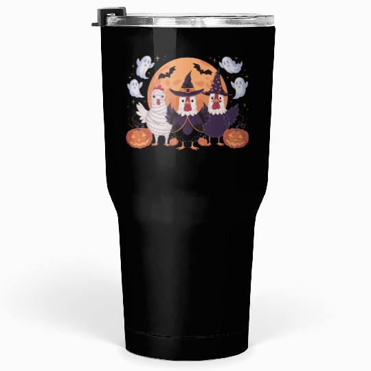 Chick or Treat Fall Halloween Boo Chick Or Treat Tumblers 30 Oz