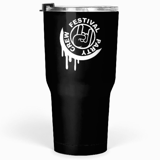 Festival party crew graffiti metal hand gesture Tumblers 30 Oz