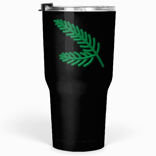 Fir branches embroidered Tumblers 30 Oz