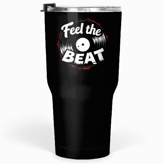Classic Vinyl 'Feel The Beat' Tumblers 30 Oz