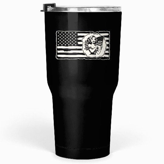 Retro Flag Girl © LIKE US ON FACEBOOK # Tumblers 30 Oz