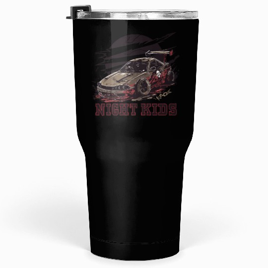 Trashy JDM Street Racer Night Kids Tumblers 30 Oz